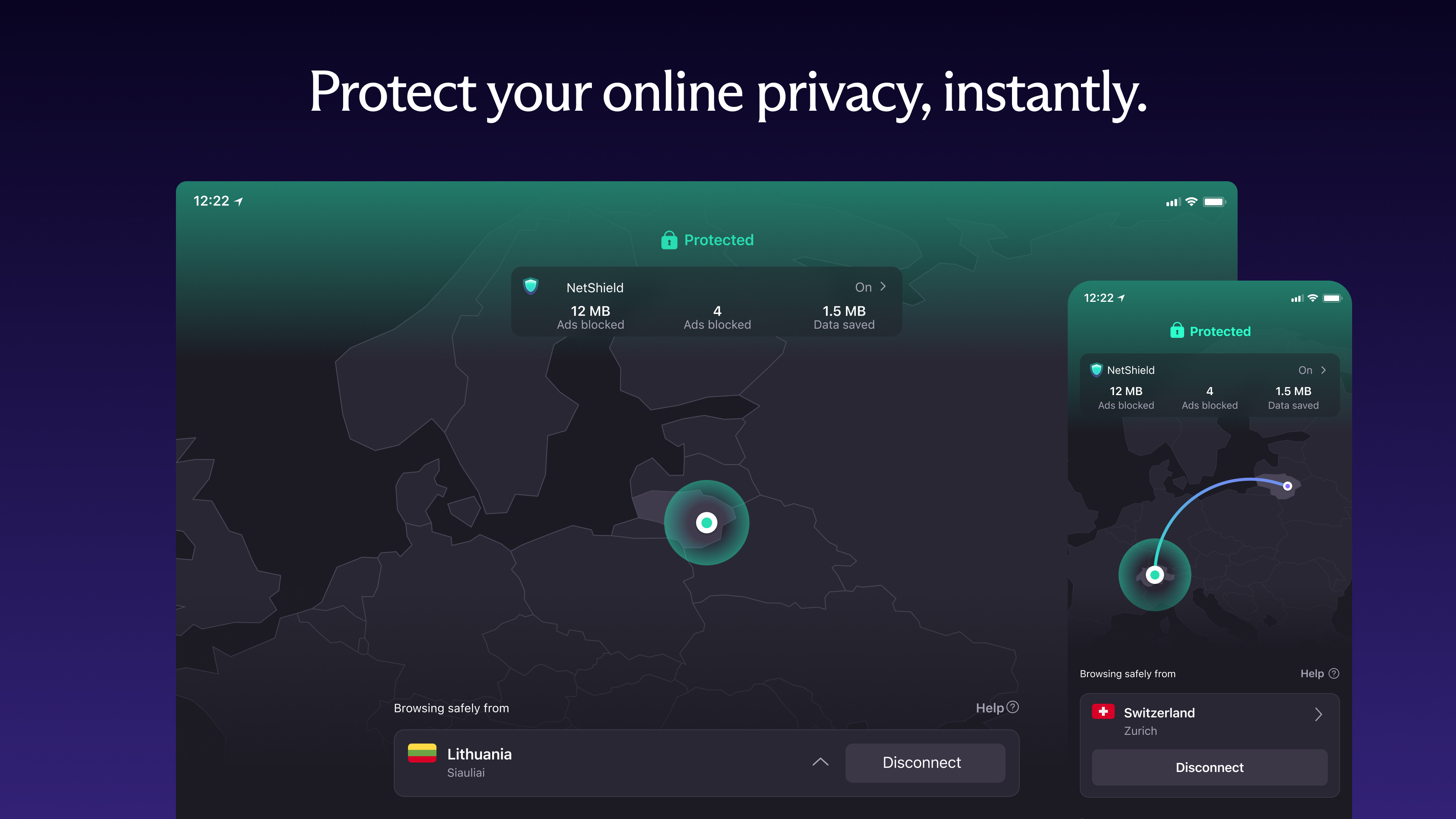 screenshot of Proton VPN